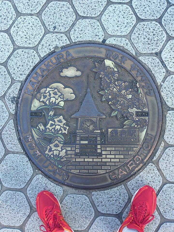 その53 神奈川県鎌倉市 鎌倉駅舎(Kamakura station)、山桜(wild cherry bl