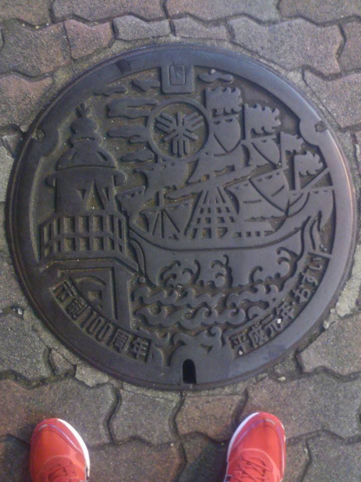 その79 堺市 日本最古の木製の灯台と貿易船(the oldest wooden lightho