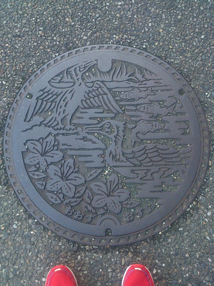 その86 大洲市 鵜、鮎、ツツジ(a pair of cormorants, ayu, and a