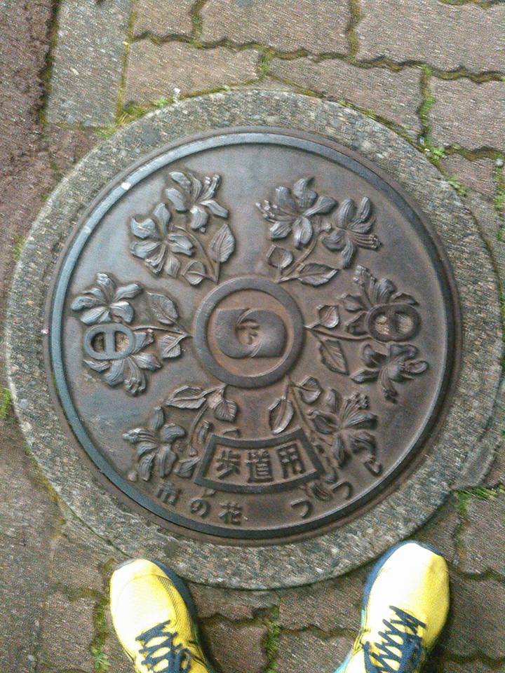 No.133 いわきの「い」とツツジ(Japanese letter of "i" and a