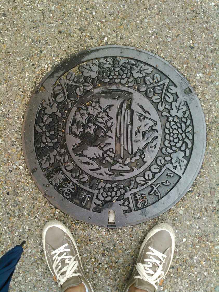 No.144 養老の滝、もみじ、菊、つげ(Yoro falls, maple leaves,