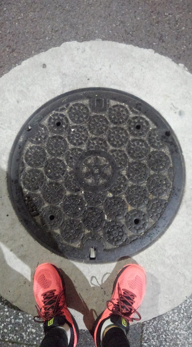 No.160 京都市 「市章と御所車の輪」(Kyoto city emblem and wheels